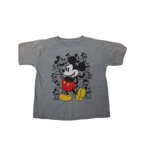 Disney Mickey Mouse Gray Tee-Shirt Kids Size 8 Unisex‎